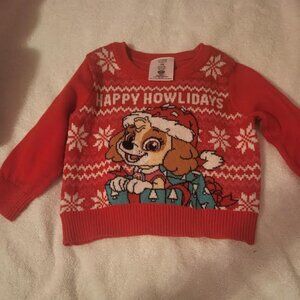 Baby Girls Jumping Beans Paw Patrol Red Happy Howlidays Size 12M
